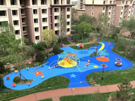 আউটডোর কিডস খেলার মাঠ মেঝে EPDM রাবার মেঝে বিনোদন পার্ক জন্য