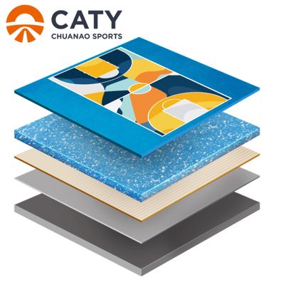 টেকসই আধা-প্রস্তুত মাল্টি-স্পোর্ট কোর্ট, স্কুল এবং সম্প্রদায়ের জন্য নির্বিঘ্ন নন-স্লিপ পৃষ্ঠ
