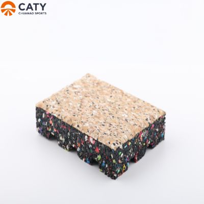 জিম এলাকার জন্য মাল্টি-ক্লোর প্রিমিয়াম রাবার টাইলস, অ্যান্টি-স্লিপ এবং শক শোষণ সহ নান্দনিক নকশা