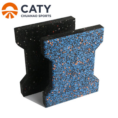 হাঁটাপথ এবং বহিরঙ্গন ব্যবহারের জন্য অ্যান্টি-স্লিপ এবং ভারী-শুল্ক ডগ-বোন রাবার টাইল