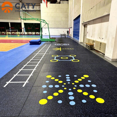 হোম এবং বাণিজ্যিক জিম ব্যবহারের জন্য স্লিপ-প্রতিরোধী এবং টেকসই মাল্টি-ফাংশনাল রাবার ম্যাট